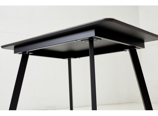 Стол АРУБА 140 нераздвижной КАТАЛОНИЯ, стекло/ ЧЕРНЫЙ каркас в Кургане