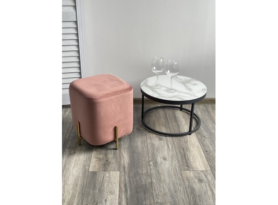 Пуф для гостиной ARES BLUVEL-52 PINK / GOLD в Кургане