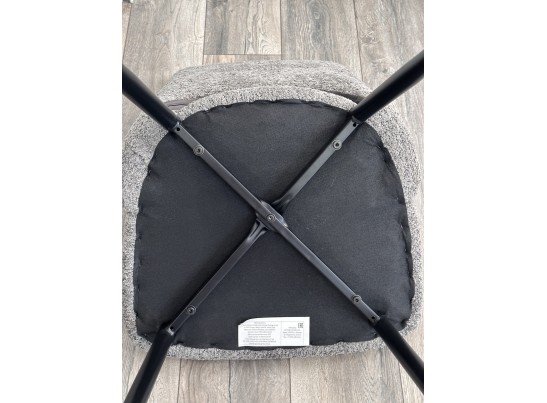 Стул JANETY UF998-14 светло-серый, букле / черный каркас / Товарный знак DISAUR в Кургане