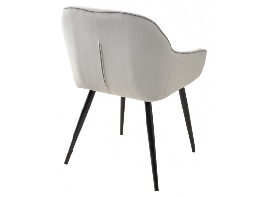 Стул BREEZE BLUVEL-03 LIGHT GREY, велюр / черный каркас в Кургане