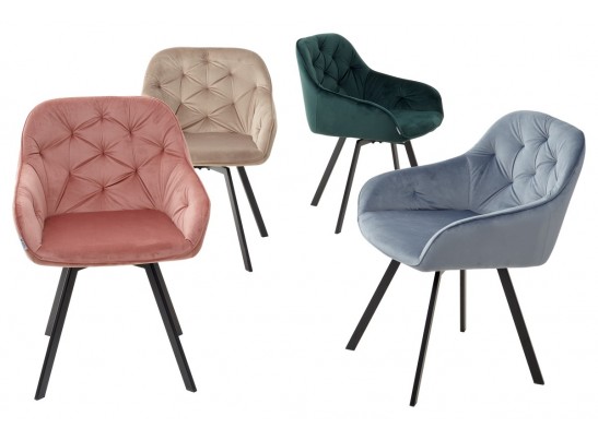 Стул GALE 360 град. поворот. BLUVEL-78 GREEN, велюр/ черный каркас, в Кургане