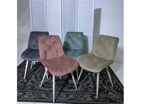 Стул MONACO UF910-08 PINK, велюр/капучино каркас M-City в Кургане