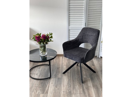 Стул GUARA 180 град. поворот. цвет серый RAVEN 18 / черный каркас, ®DISAUR в Кургане