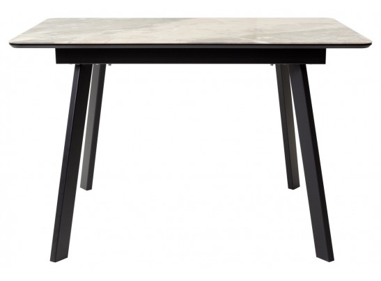 Стол АРУБА 140 нераздвижной КАТАЛОНИЯ, стекло/ ЧЕРНЫЙ каркас в Кургане