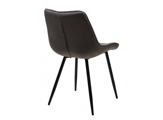 Стул MIAMI G062-40 серый, велюр/ черный каркас в Кургане