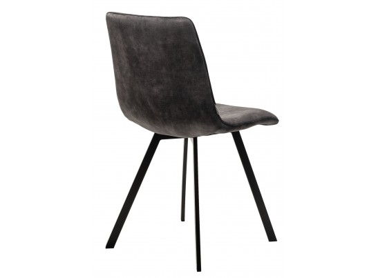 Стул ARFA UF912-07B античный темно-серый, велюр без "пальчикового" эффекта/ черный каркас, ®DISAUR в Кургане