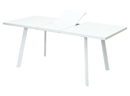 Стол ФИН 120 Белый, стекло/Белый каркас в Кургане