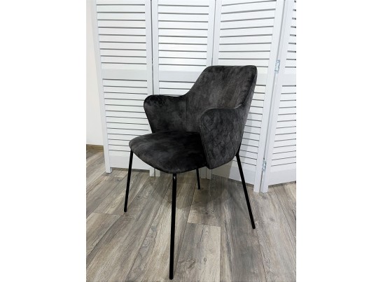 Стул AMARETTO VBP201 античный графит, велюр без пальчикового эффекта / черный каркас, в Кургане