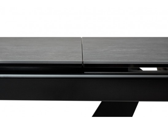 Стол ACUTO2 170 DARK CEMENT Тёмно-серый мрамор матовый, керамика/ черный каркас NEW! в Кургане