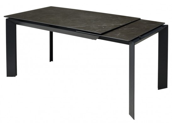 Стол CREMONA 140 KL-116 Черный мрамор матовый, итальянская керамика/ черный каркас, ®DISAUR в Кургане