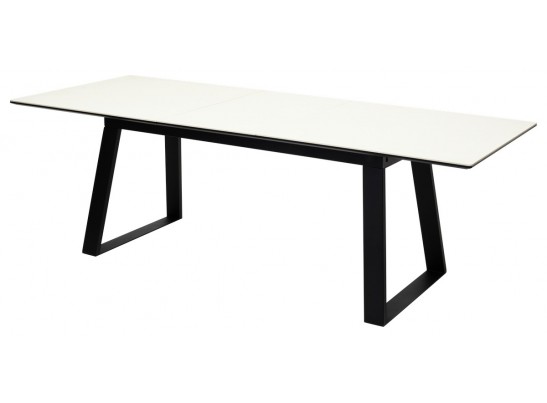Стол Франк 180 Слоновая кость, керамика / черный каркас в Кургане