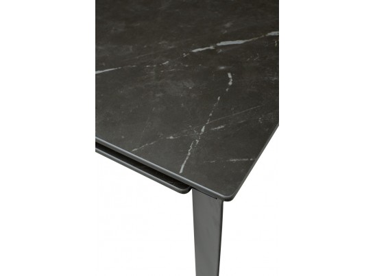 Стол CREMONA 140 KL-116 Черный мрамор матовый, итальянская керамика/ черный каркас, ®DISAUR в Кургане