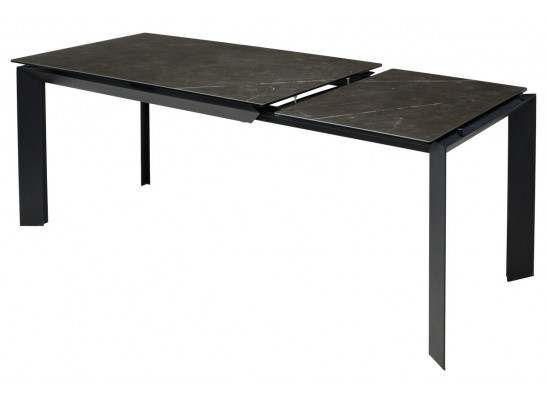 Стол CREMONA 140 KL-116 Черный мрамор матовый, итальянская керамика/ черный каркас, ®DISAUR в Кургане