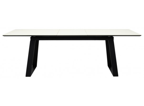 Стол Франк 180 Слоновая кость, керамика / черный каркас в Кургане
