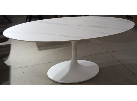 Стол AVOLA 180 MATT WHITE MARBLE SOLID CERAMIC / WHITE в Кургане