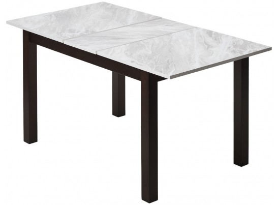 Стол TME-6931 MBH SWEDEN белый мрамор / BB темный орех M-City в Кургане