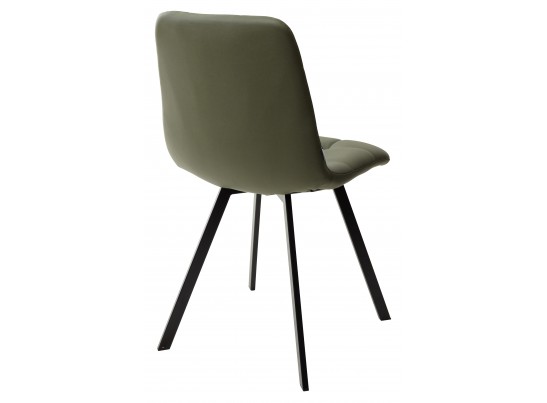 Стул CHILLI SQUARE HK017-22 серо-эвкалиптовый, PU / черный каркас в Кургане