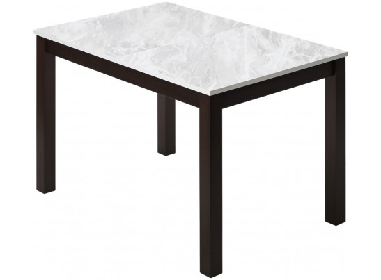 Стол TME-6931 MBH SWEDEN белый мрамор / BB темный орех M-City в Кургане