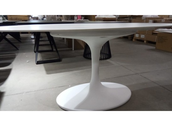 Стол AVOLA 180 MATT WHITE MARBLE SOLID CERAMIC / WHITE в Кургане