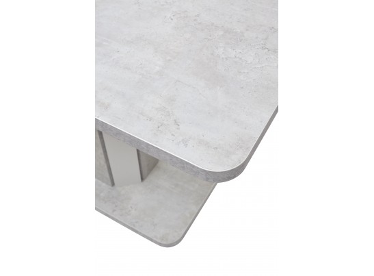 Стол STORK 120 Белый бетон/ Белый в Кургане