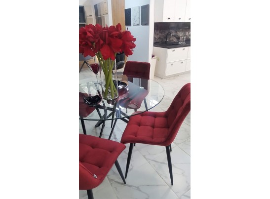 Стул CHIC G062-36 бургунди, велюр в Кургане