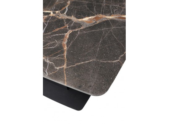 Стол Слим 120 МЕЙДЖИК, стекло / черный в Кургане