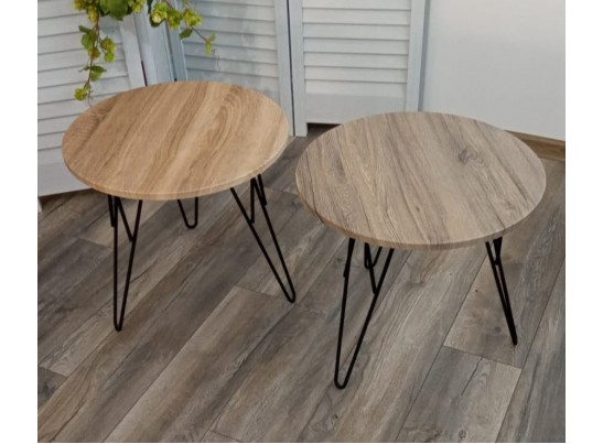 Журнальный столик ОСТИН Ореховый дубослив / черный каркас в Кургане