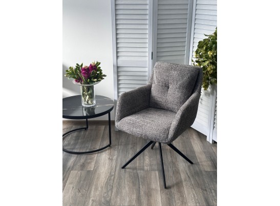 Стул MEADOW 360 град. поворот. Темно-серый XD841-16, букле / черный каркас, ®DISAUR в Кургане