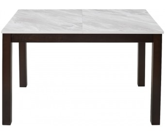 Стол TME-6931 MBH SWEDEN белый мрамор / BB темный орех M-City