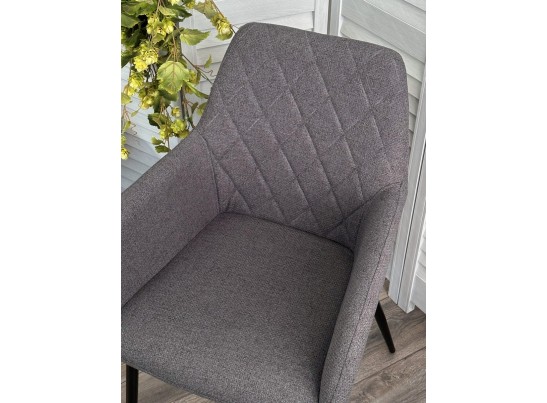 Стул NOVARA Barrel-97 Антрацит, ткань / черный каркас / Товарный знак DISAUR в Кургане