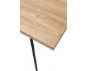 Стол ФИН 120 Дуб Канзас/черный каркас в Кургане