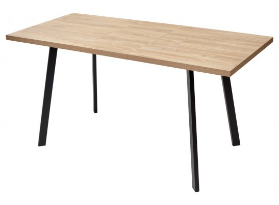 Стол ФИН 120 Дуб Канзас/черный каркас в Кургане