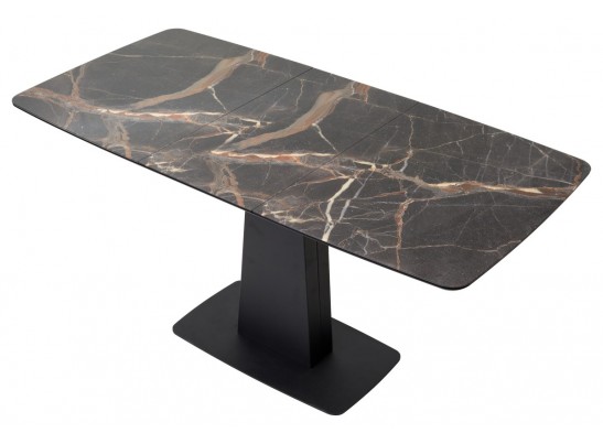 Стол Слим 120 МЕЙДЖИК, стекло / черный в Кургане