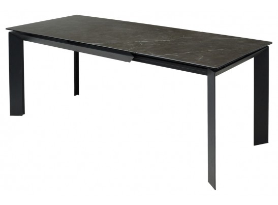 Стол CREMONA 140 KL-116 Черный мрамор матовый, итальянская керамика/ черный каркас, ®DISAUR в Кургане