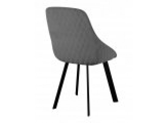 Стул CASA, 360 град. поворот. B28 Темно-серый, велюр / черный каркас, в Кургане