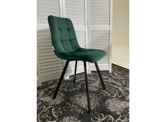 Стул CHILLI SQUARE BLUVEL-78 GREEN, велюр / черный каркас в Кургане