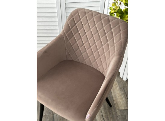 Стул BRANDY 505-5 Тауп, велюр "беспальчиковый" / черный каркас, в Кургане