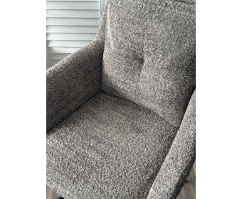 Стул MEADOW 360 град. поворот. Темно-серый XD841-16, букле / черный каркас, ®DISAUR