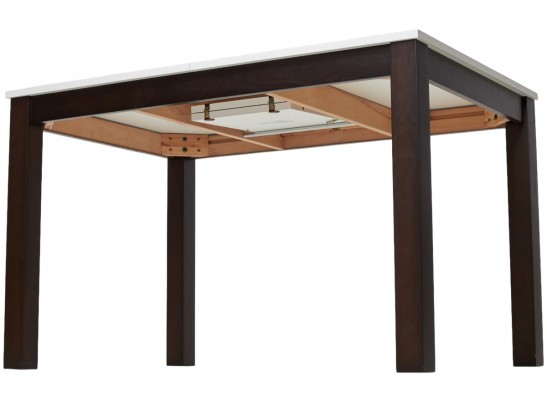 Стол TME-6931 MBH SWEDEN белый мрамор / BB темный орех M-City в Кургане