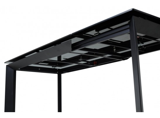 Стол CREMONA 140 KL-116 Черный мрамор матовый, итальянская керамика/ черный каркас, ®DISAUR в Кургане