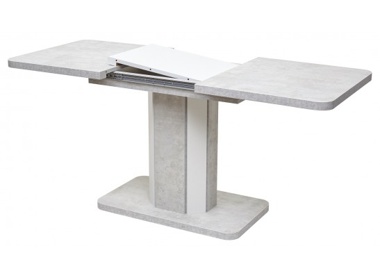 Стол STORK 120 Белый бетон/ Белый в Кургане