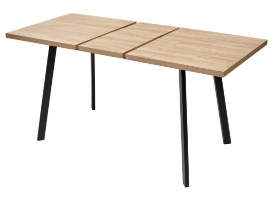 Стол ФИН 120 Дуб Канзас/черный каркас в Кургане