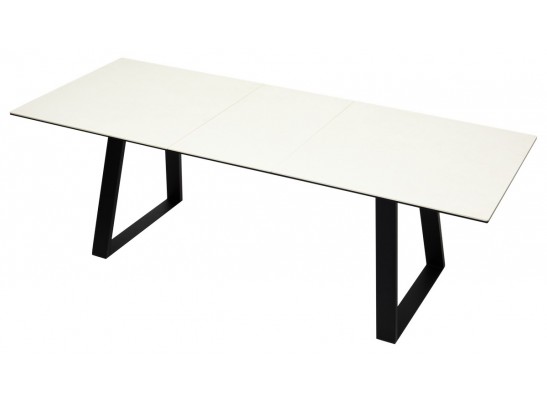 Стол Франк 180 Слоновая кость, керамика / черный каркас в Кургане