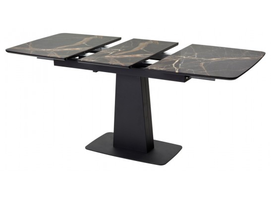 Стол Слим 120 МЕЙДЖИК, стекло / черный в Кургане