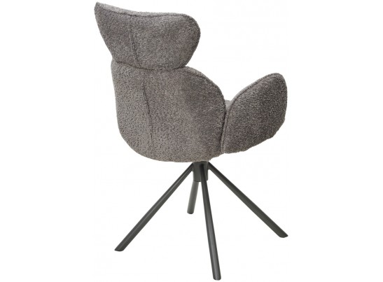 Стул VARDY 360 град.поворот. Темно-серый букле XD841-16 / Серый, ®DISAUR