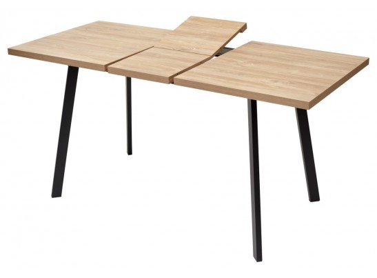 Стол ФИН 120 Дуб Канзас/черный каркас в Кургане