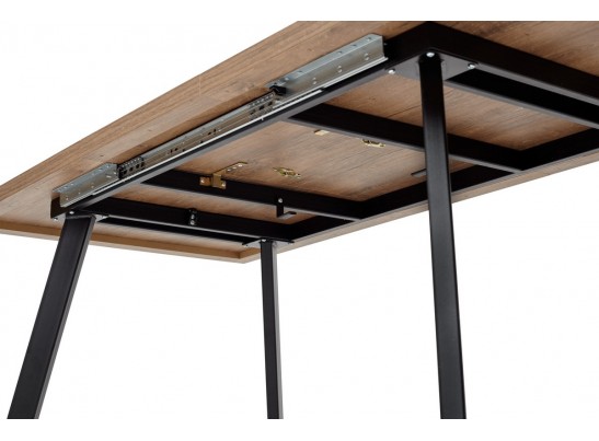 Стол BRICK M 140 Дуб Канзас/ Черный в Кургане