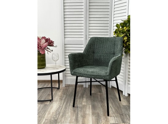 Стул AGIRA UF998-11 малахит, букле / черн. каркас / Товарный знак DISAUR в Кургане