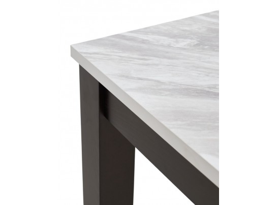 Стол TME-6931 MBH SWEDEN белый мрамор / BB темный орех M-City в Кургане