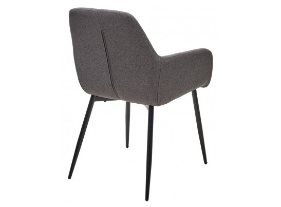 Стул NOVARA Barrel-97 Антрацит, ткань / черный каркас / Товарный знак DISAUR в Кургане